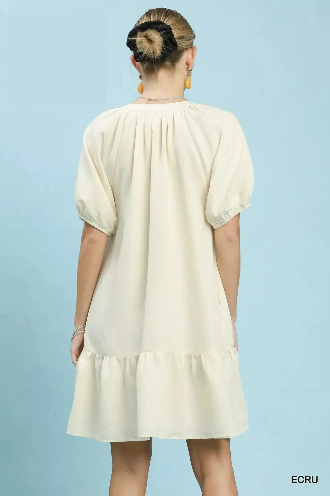 Hazel Blues® | Umgee Embroidered Floral Babydoll Dress