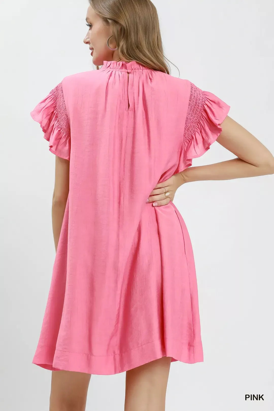 Hazel Blues® | Umgee Ruffle Flutter Sleeve Dress