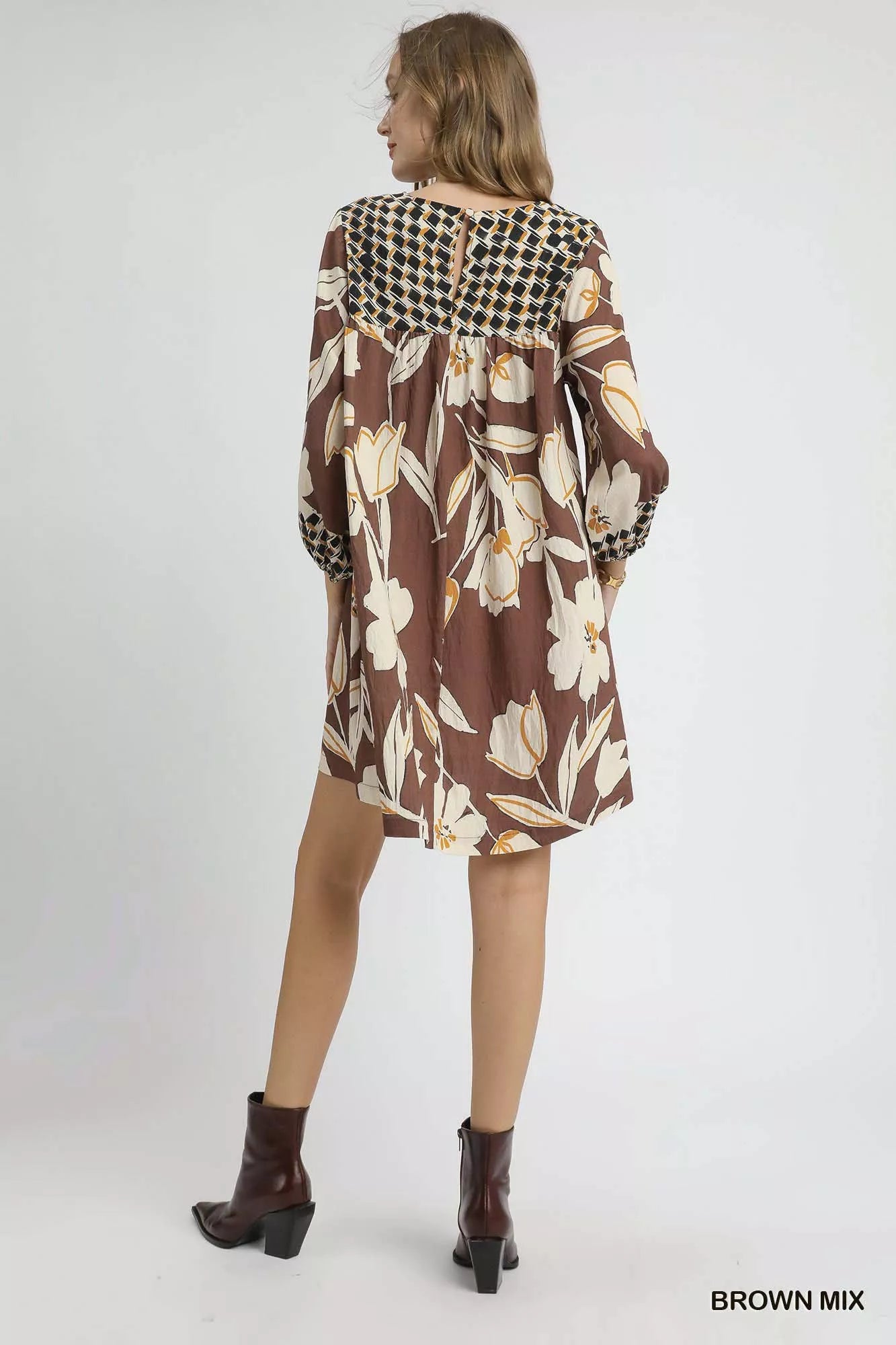 Hazel Blues® | Umgee Floral High-Low Babydoll Dress