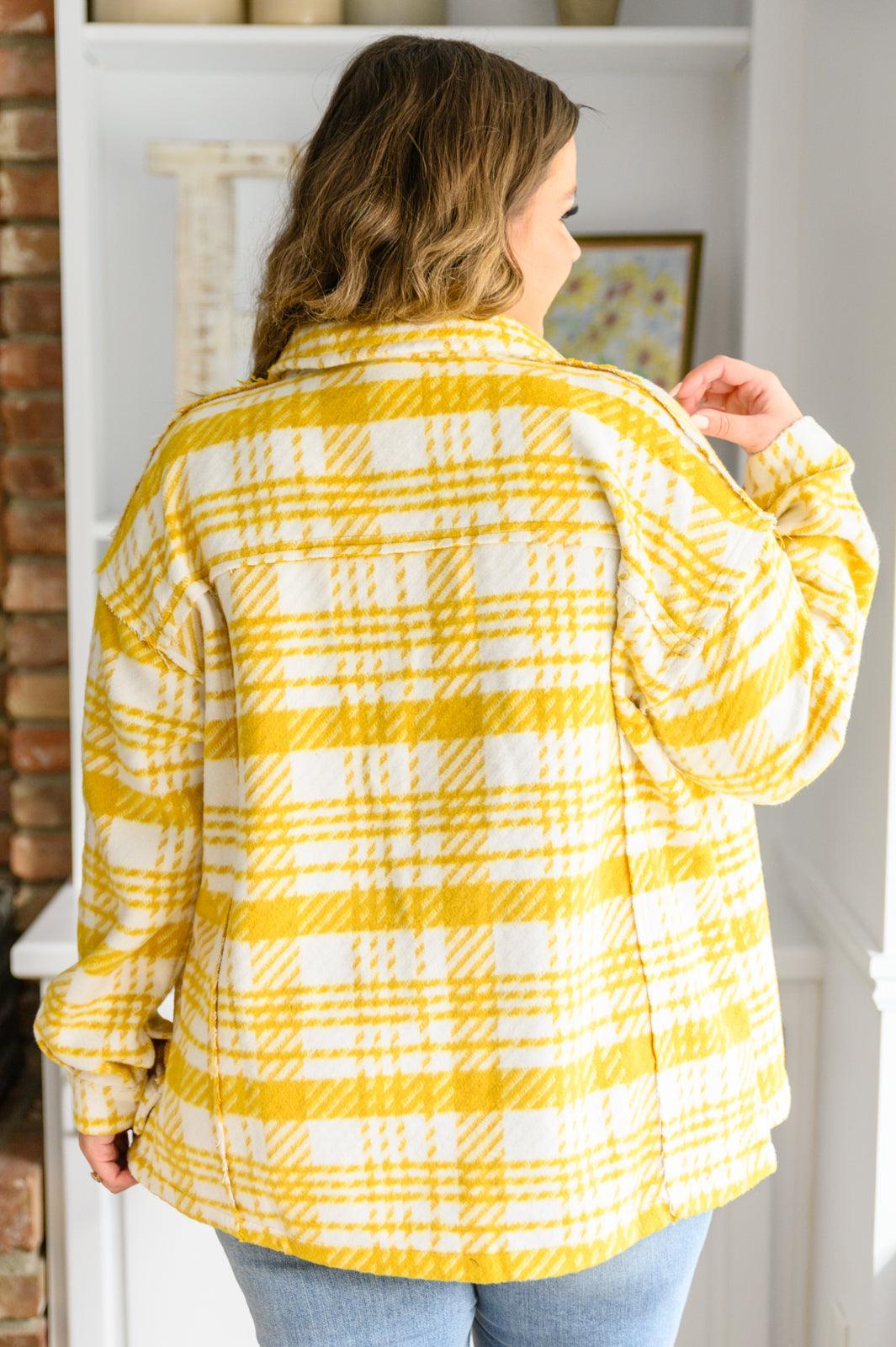 Hazel Blues® | Hard To Miss Shacket In Mustard