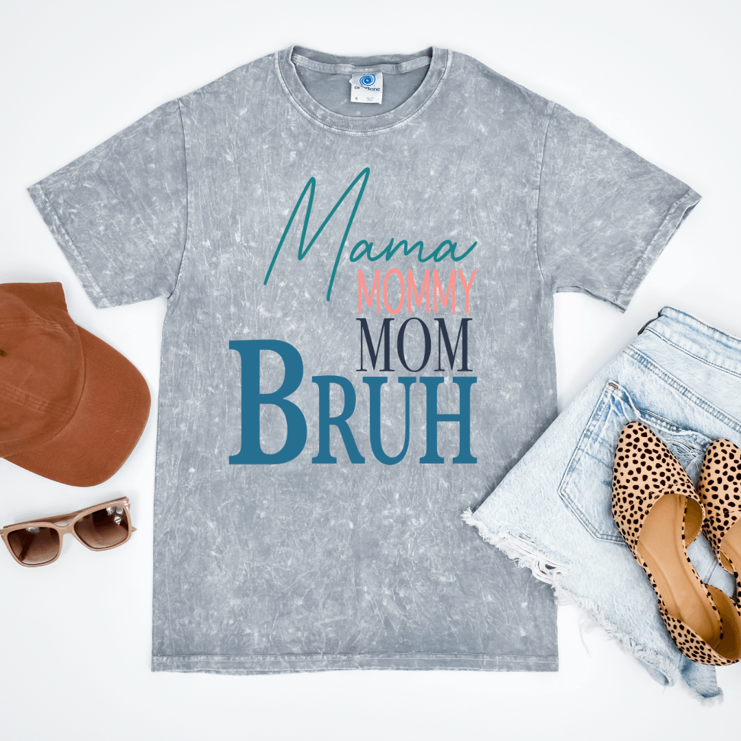Hazel Blues® | Mom Stages Graphic Mineral Wash Tee