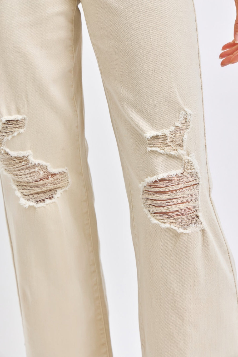 Hazel Blues® |  Judy Blue High Waist Distressed Wide Leg Jeans