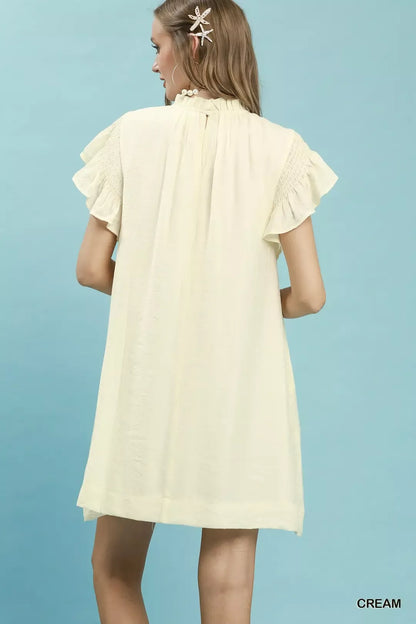 Hazel Blues® |  Umgee Ruffle Flutter Sleeve Dress