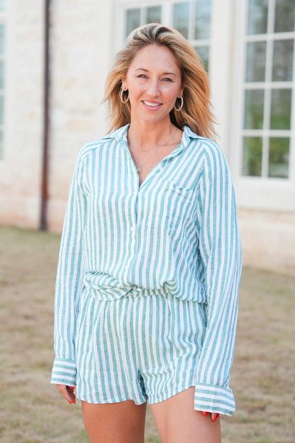 Z Supply Perfect Linen Striped Top