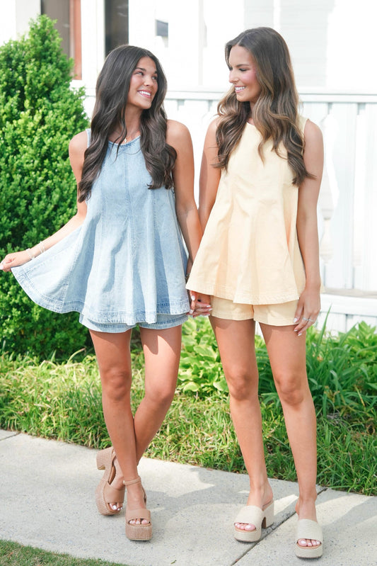 Free People Cassius Denim Bottom