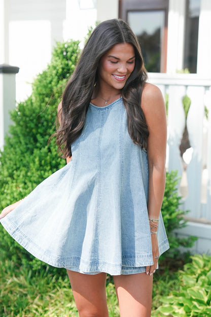 Free People Cassius Denim Top