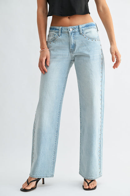 Just Black Denim Studded Jean