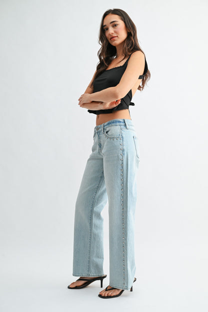 Just Black Denim Studded Jean