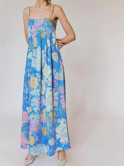 Hazel Blues® |  Floral Print Sleeveless Maxi Dress