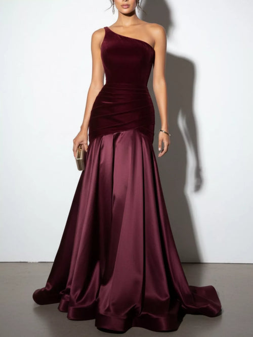 Hazel Blues® |  Single Shoulder Floor Length Dress