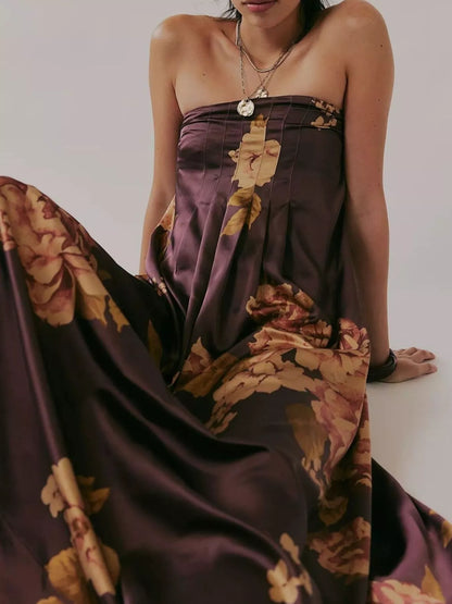 Hazel Blues® |  Floral Print Sleeveless Maxi Dress