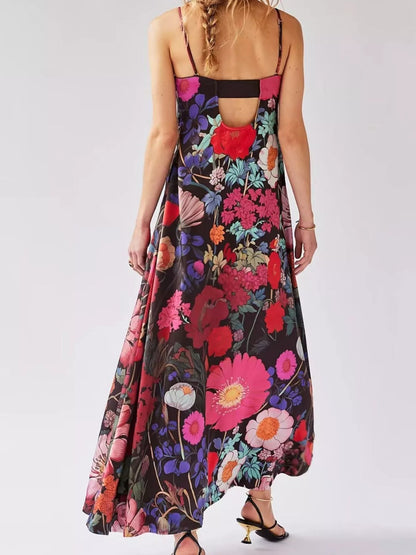 Hazel Blues® |  Floral Print Sleeveless Maxi Dress