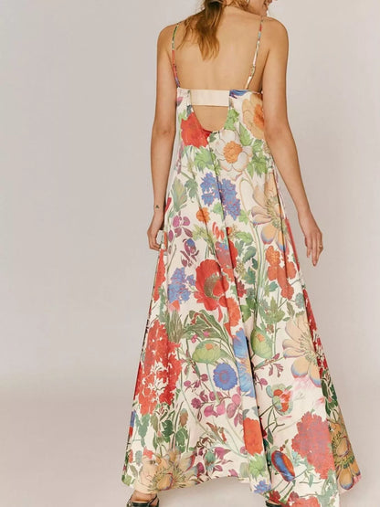 Hazel Blues® |  Floral Print Sleeveless Maxi Dress
