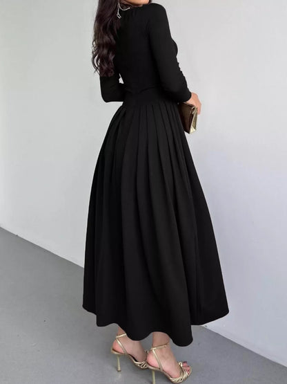 Hazel Blues® |  Ruched One Shoulder Long Sleeve Dress