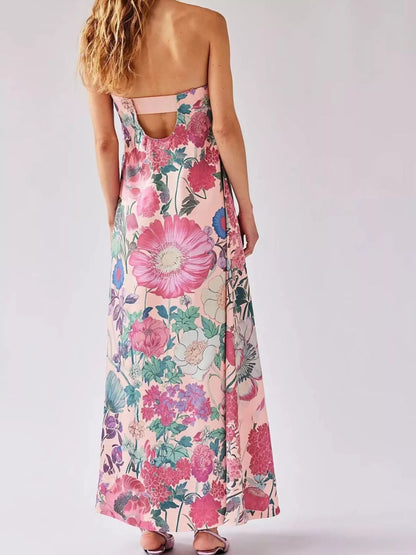 Hazel Blues® |  Floral Print Sleeveless Maxi Dress