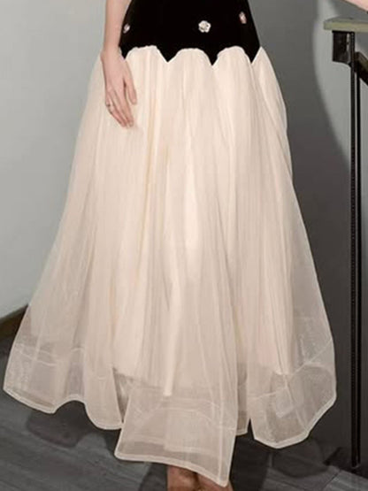 Hazel Blues® |  Sleeveless Tulle Maxi Dress