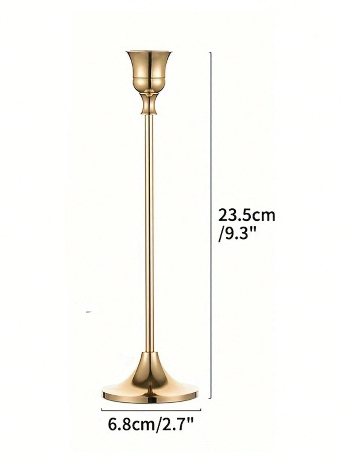 Brass Gold/Black Metal Tapered Candle Holders, Vintage Modern Decorative Centerpiece Candlestick For Fireplace, Wedding, Party, Cozy Home, Rama Table Decor, Mother's Day Gift, Party Use, Family Dining, High-End Restaurants Sup