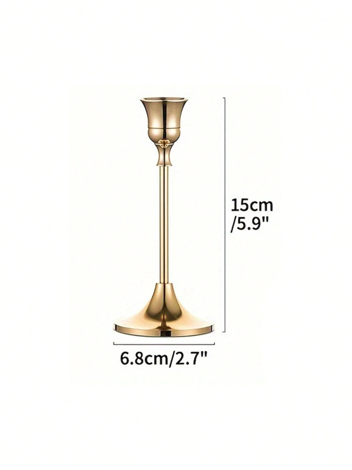 Brass Gold/Black Metal Tapered Candle Holders, Vintage Modern Decorative Centerpiece Candlestick For Fireplace, Wedding, Party, Cozy Home, Rama Table Decor, Mother's Day Gift, Party Use, Family Dining, High-End Restaurants Sup