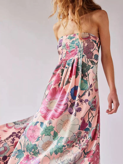 Hazel Blues® |  Floral Print Sleeveless Maxi Dress