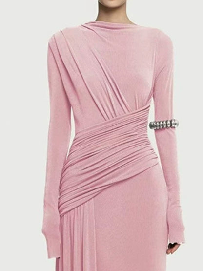 Hazel Blues® |  Ruched Long Sleeve Maxi Dress