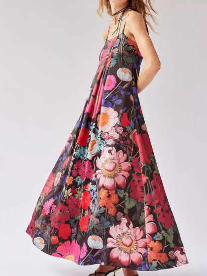 Hazel Blues® |  Floral Print Sleeveless Maxi Dress
