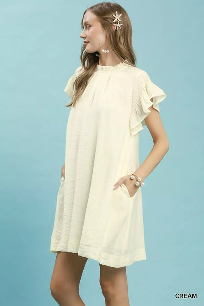 Hazel Blues® |  Umgee Ruffle Flutter Sleeve Dress