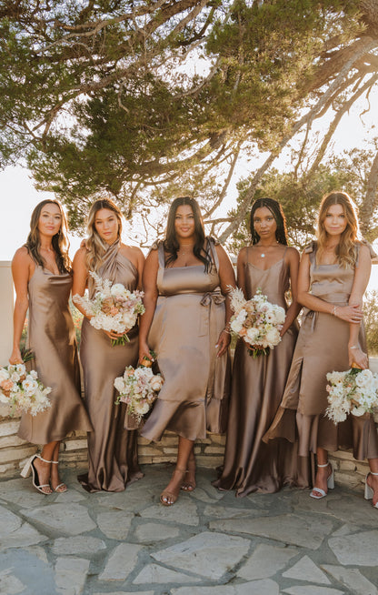 Bridesmaid Fabric Swatch ~ Dune Luxe Satin