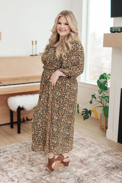 Hazel Blues® |  Ever So Briefly Floral Maxi Dress