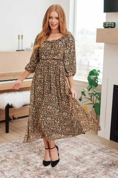 Hazel Blues® |  Ever So Briefly Floral Maxi Dress