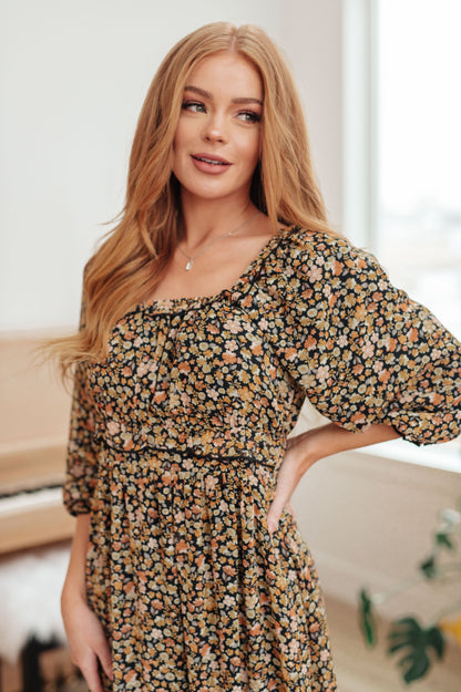 Hazel Blues® |  Ever So Briefly Floral Maxi Dress
