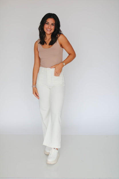 Just Black Patch Pocket Wide Leg Jeans
