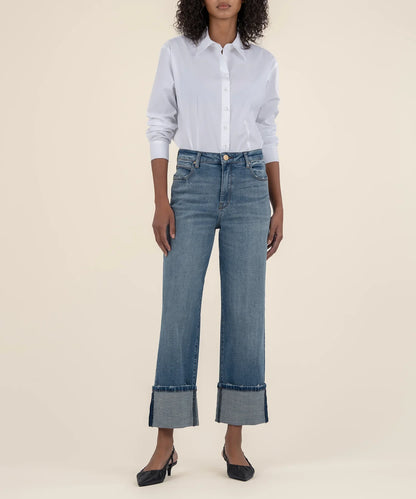 Kut Sienna High Rise Wide Leg Jeans
