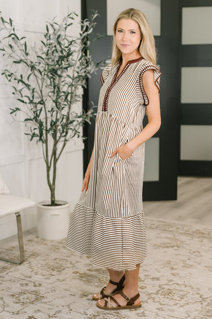 Hazel Blues® |  Let Me Love You Cap Sleeve Tiered Dress
