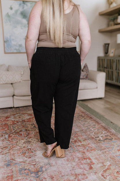 Hazel Blues® |  Love Me Dearly High Waisted Pants in Black