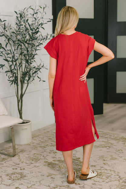 Hazel Blues® |  Sweet Like That Casual Dress in Ruby