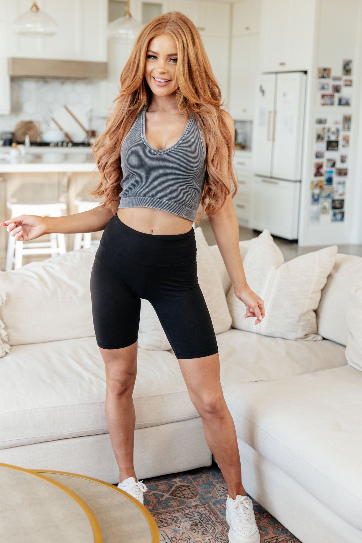 Hazel Blues® |  Swift Strides Biker Shorts
