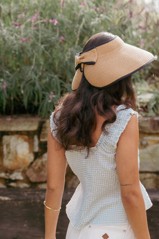 Brigid Hat - Tan/Black