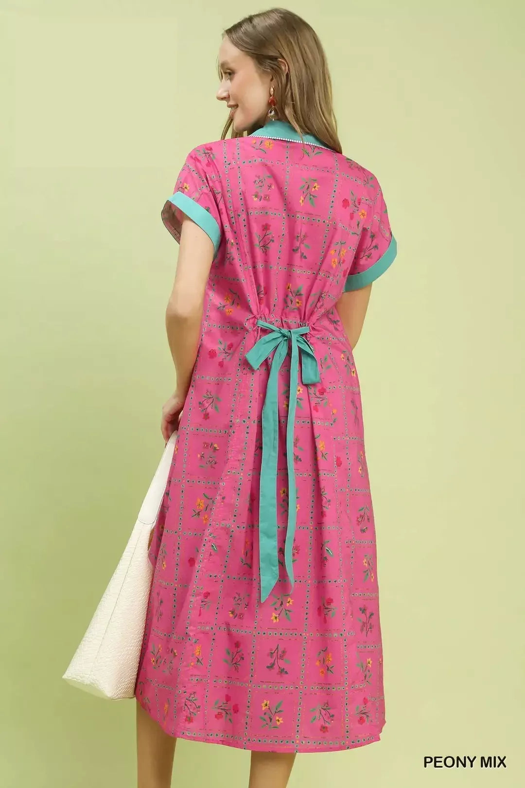 Hazel Blues® |  Umgee Mix Floral Button-Front Midi Dress