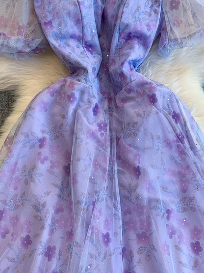 Hazel Blues® |  Sweetheart Neck Puff Sleeve Dress