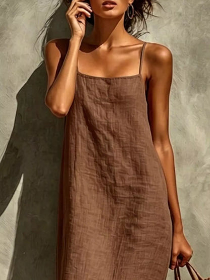 Hazel Blues® |  Sleeveless Linen Casual Maxi Dress