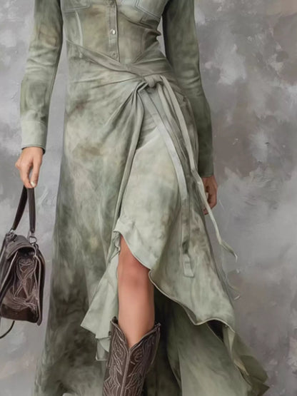 Hazel Blues® |  High-Low Long Sleeve Dress