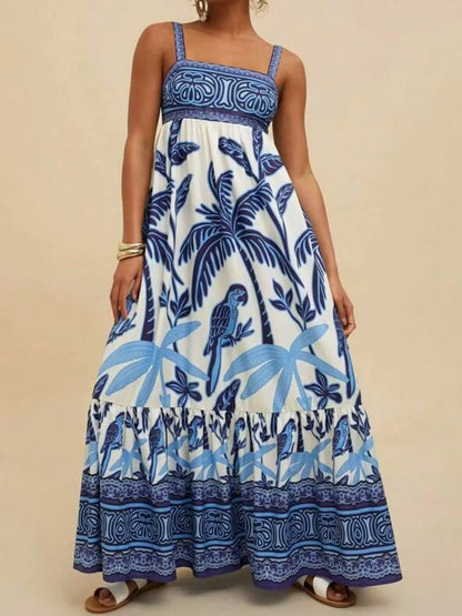 Hazel Blues® |  Tropical Print Maxi Cami Dress