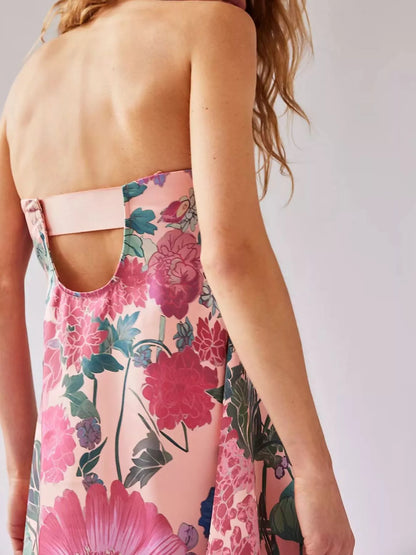 Hazel Blues® |  Floral Print Sleeveless Maxi Dress