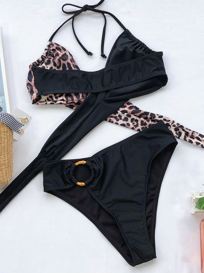 Hazel Blues® |  Halter Neck Two-Piece Bikini Set