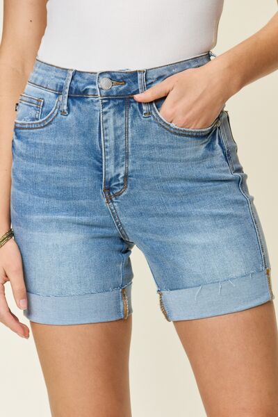 Hazel Blues® |  Judy Blue Tummy Control High Waist Denim Shorts