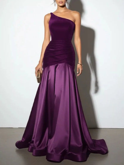 Hazel Blues® |  Single Shoulder Floor Length Dress
