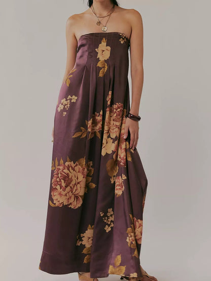 Hazel Blues® |  Floral Print Sleeveless Maxi Dress
