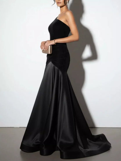 Hazel Blues® |  Single Shoulder Floor Length Dress