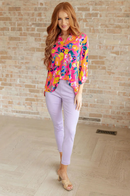 Hazel Blues® |  Magic Ankle Crop Skinny 26" Pants in Twelve Colors
