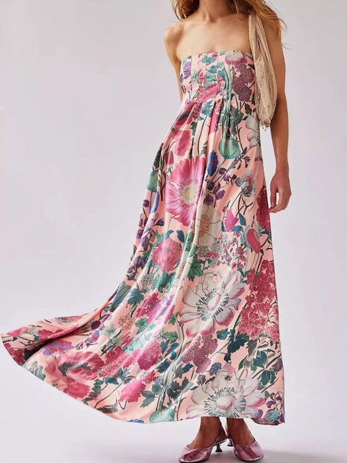 Hazel Blues® |  Floral Print Sleeveless Maxi Dress